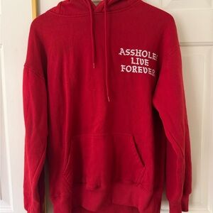 Vibrant Red Statement Hoodie